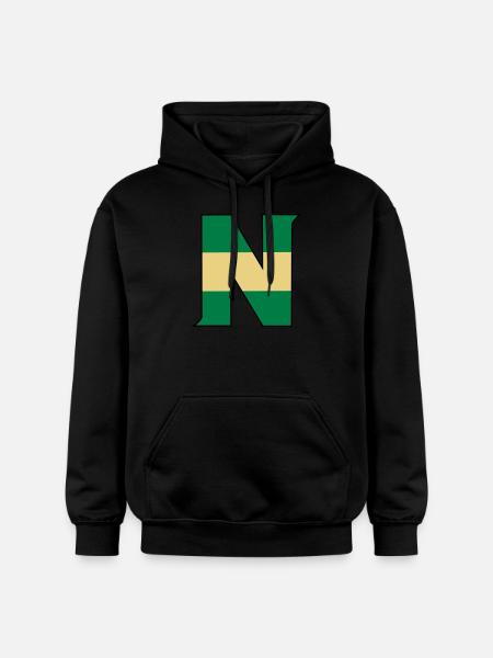 N droit - Sweat à capuche Softstyle® Gildan Unisexe - noir