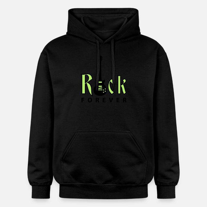 rock_gitarre_d_01_2c - Sweat à capuche Softstyle® Gildan Unisexe - noir