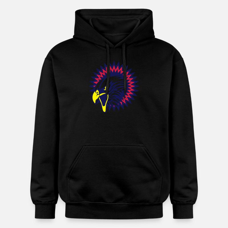 aigle logo tete 2802 - Sweat à capuche Softstyle® Gildan Unisexe - noir