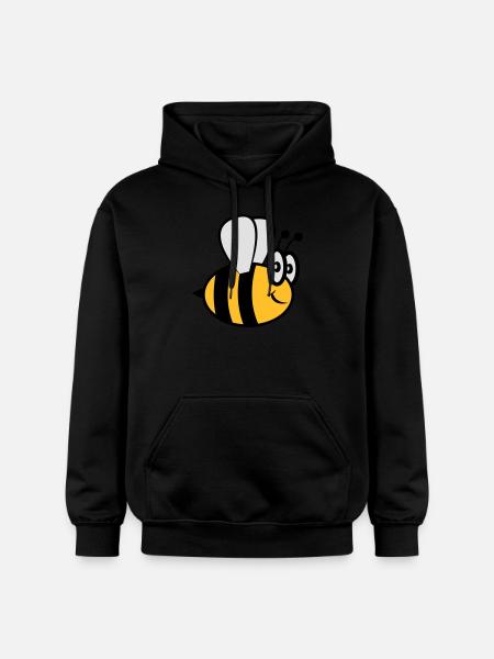 Abeille drôle mignon - Sweat à capuche Softstyle® Gildan Unisexe - noir