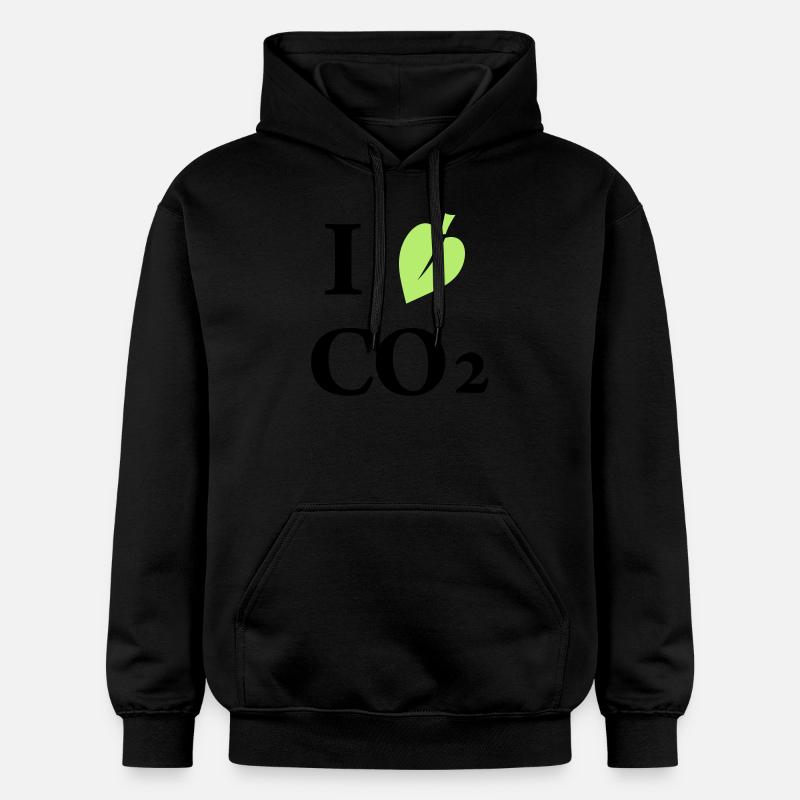 i love co2 - Sweat à capuche Softstyle® Gildan Unisexe - noir