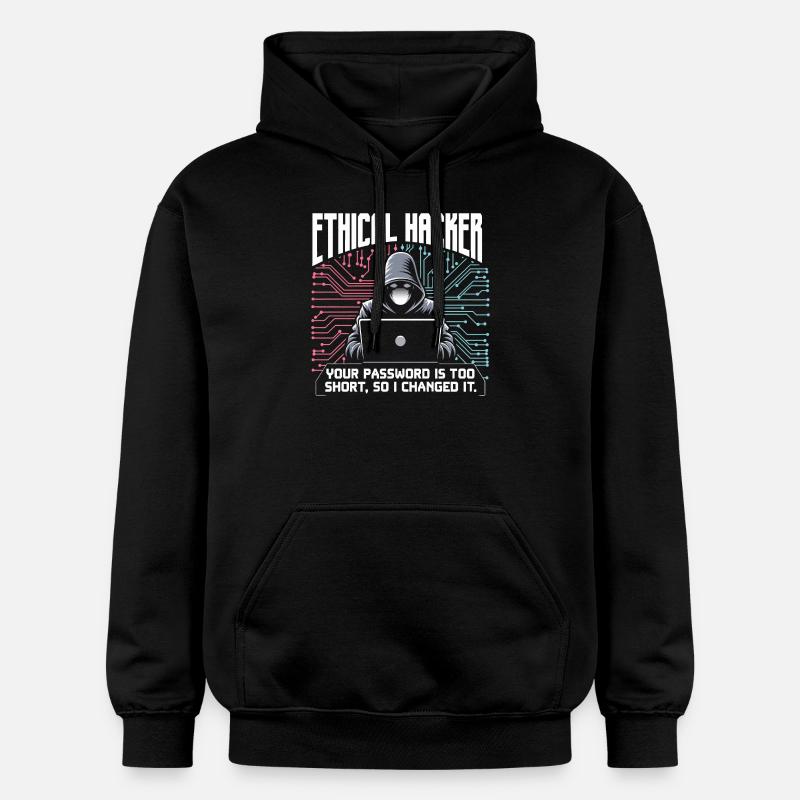 Ethischer Hacker - Gildan Unisex Softstyle® Midweight Hoodie - Schwarz