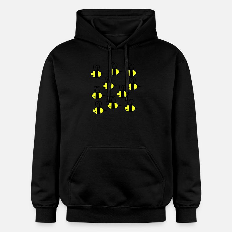 essaim d'abeilles amicales - Sweat à capuche Softstyle® Gildan Unisexe - noir