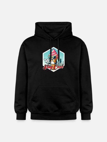 Stay Cool Ice - Gildan Unisex Softstyle® Midweight Hoodie - Schwarz