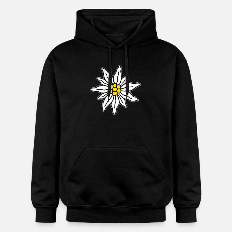Edelweiss II - Sweat à capuche Softstyle® Gildan Unisexe - noir
