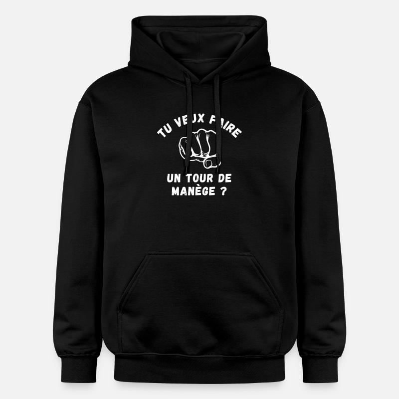 bagarre, boxe, boxeur - Sweat à capuche Softstyle® Gildan Unisexe - noir