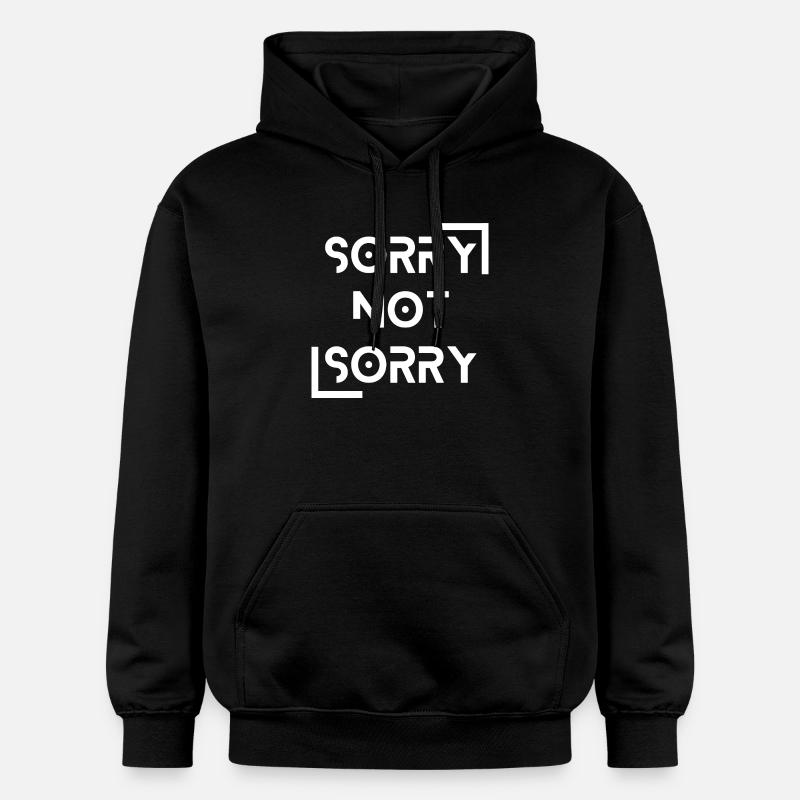 désolé pas désolé - Sweat à capuche Softstyle® Gildan Unisexe - noir