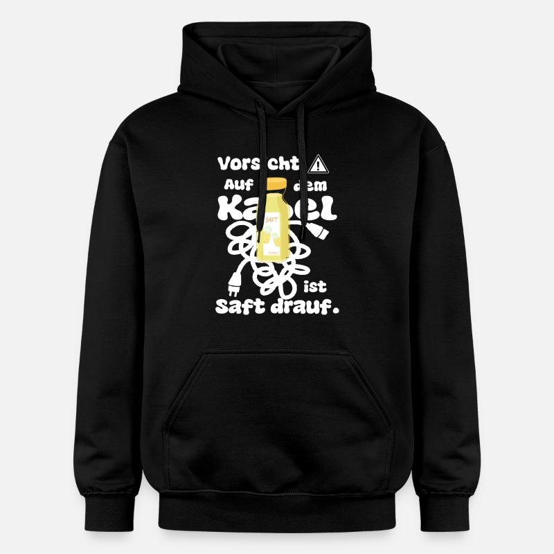 Drôle de dicton d’électricien - Sweat à capuche Softstyle® Gildan Unisexe - noir