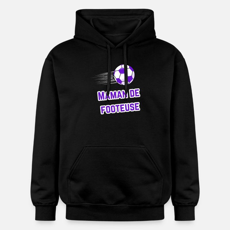 Tee-Shirt Maman Supporter Footeuse - Sweat à capuche Softstyle® Gildan Unisexe - noir