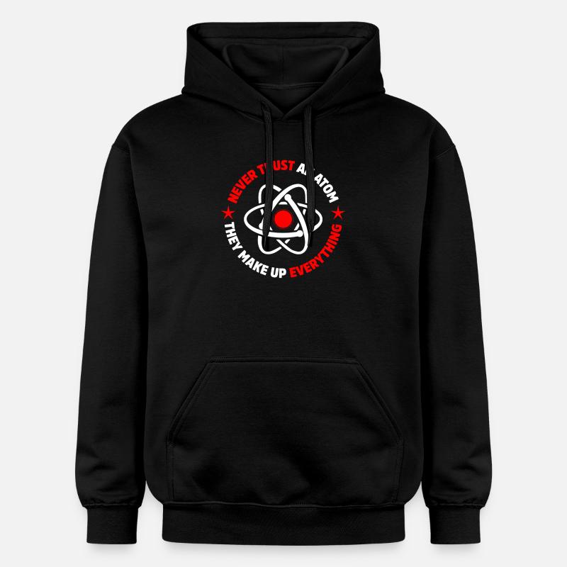 Protons, neutrons, électrons, - Sweat à capuche Softstyle® Gildan Unisexe - noir