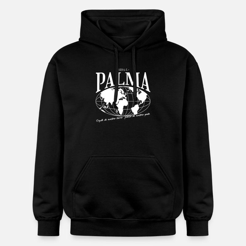 Carte du monde Palma Design - Sweat à capuche Softstyle® Gildan Unisexe - noir