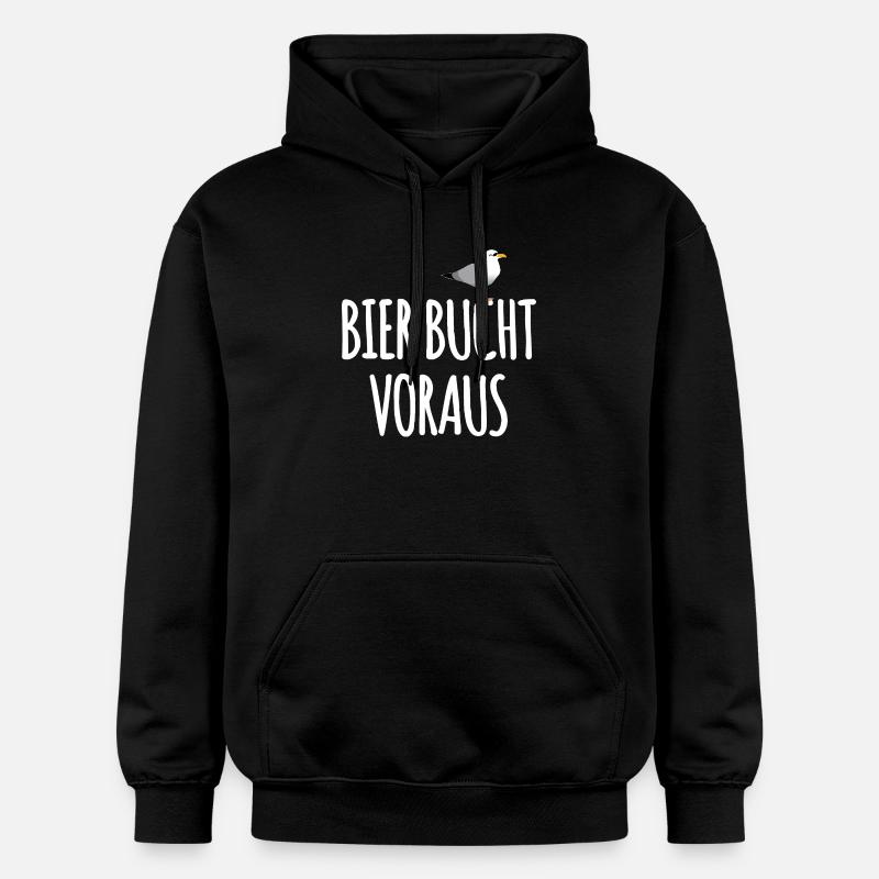 Bier Bucht Seefahrer Kneipe - Gildan Unisex Softstyle® Midweight Hoodie - Schwarz