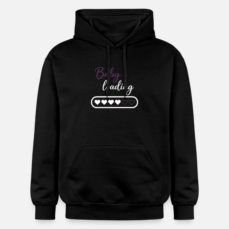 Baby Loading Herzprogress - Gildan Unisex Softstyle® Midweight Hoodie - Schwarz