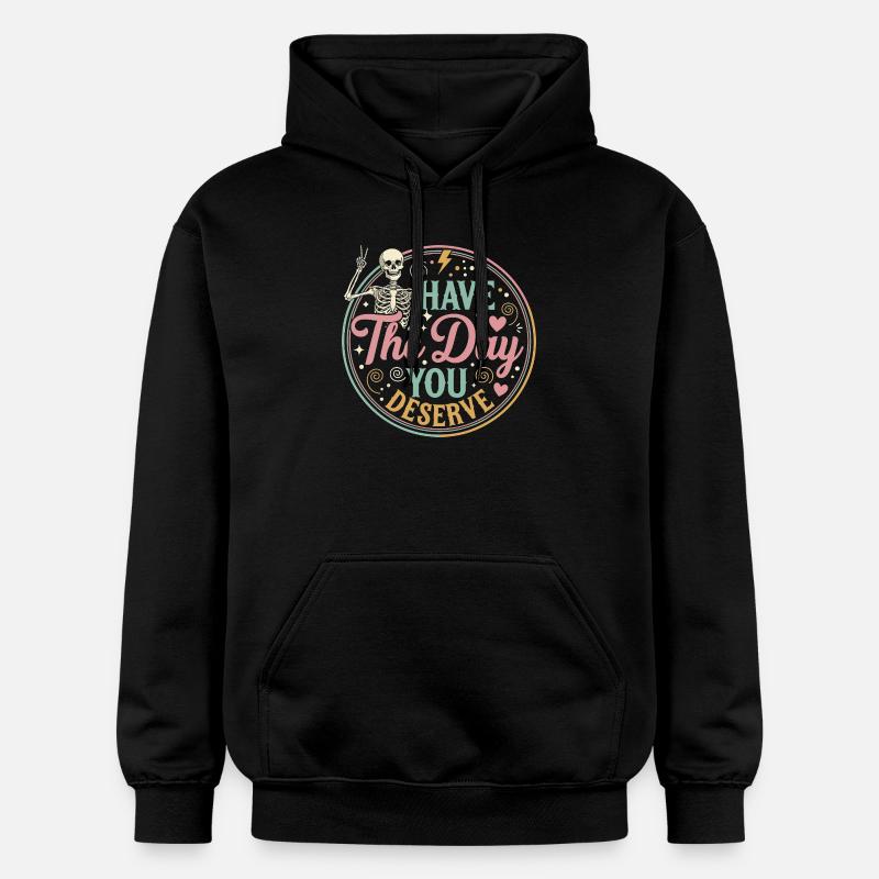 Jour Que Tu Mérites - Sweat à capuche Softstyle® Gildan Unisexe - noir