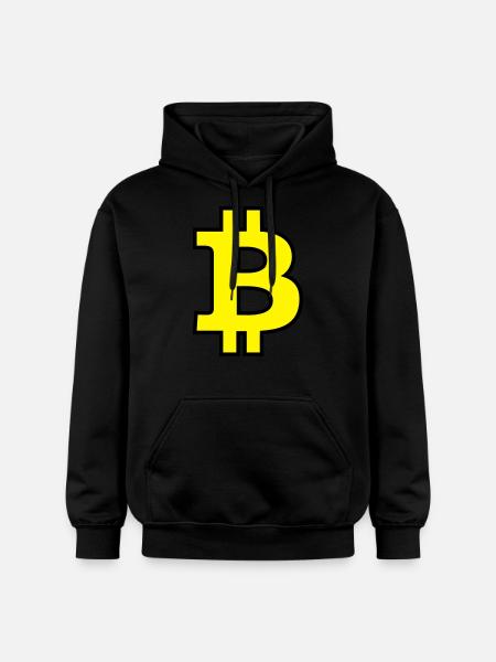 Bitcoin Satoshi Nakamoto - Gildan Unisex Softstyle® Midweight Hoodie - Schwarz