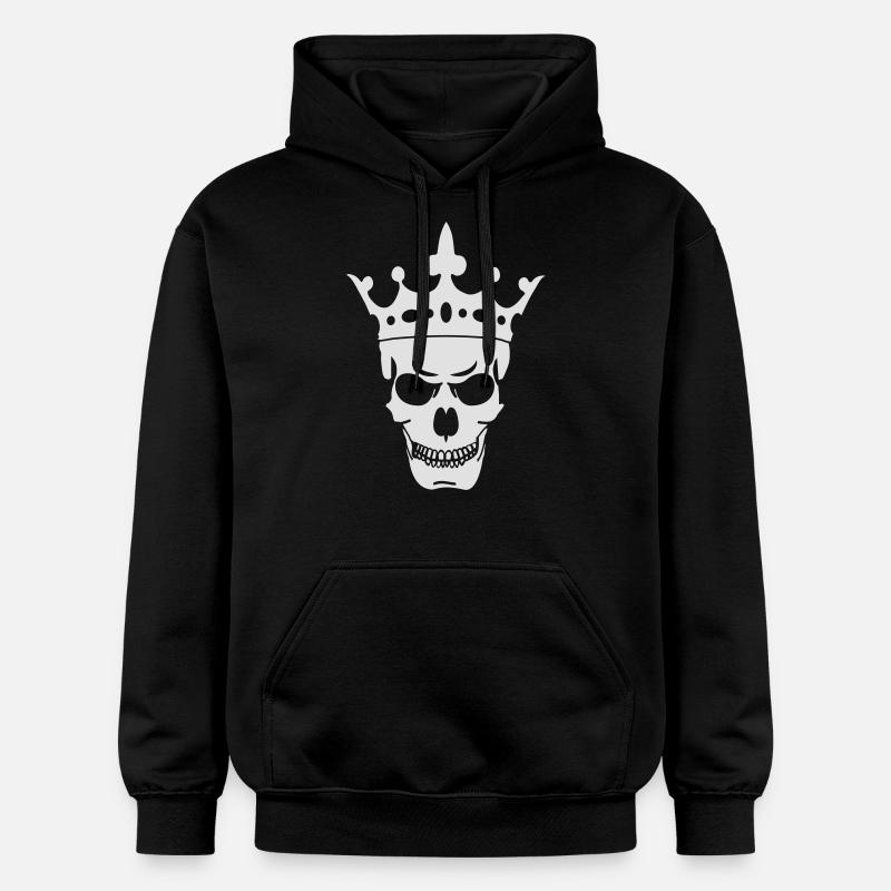Crâne de Roi - Sweat à capuche Softstyle® Gildan Unisexe - noir