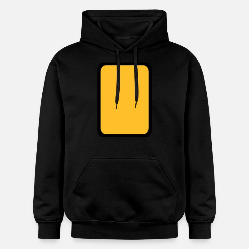 Carton jaune Arbitre - Sweat à capuche Softstyle® Gildan Unisexe - noir