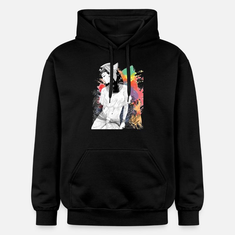 Cléopâtre - Sweat à capuche Softstyle® Gildan Unisexe - noir