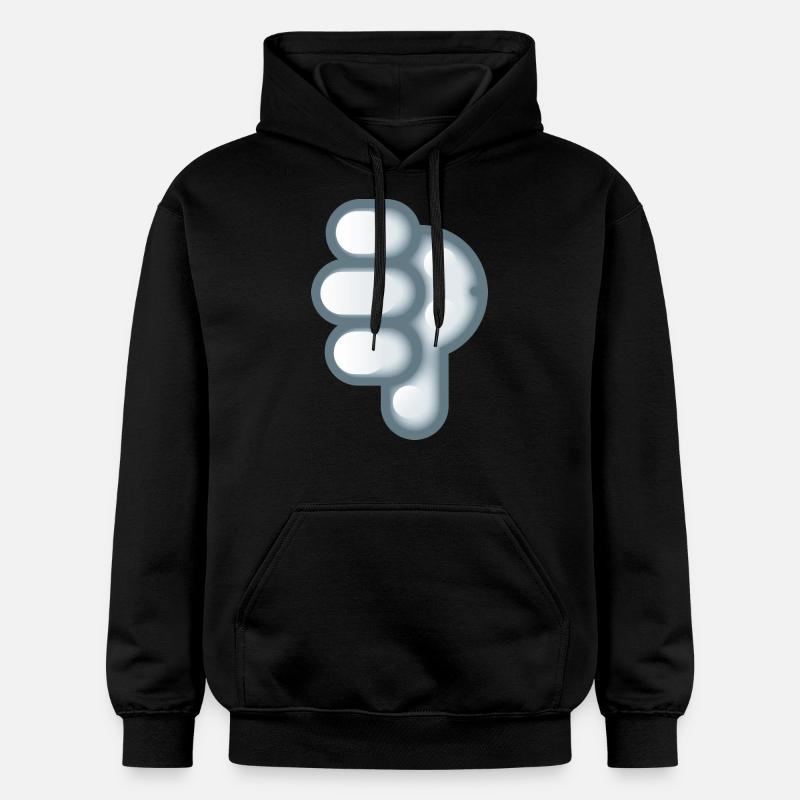 Smiley Hand Signal Down - Sweat à capuche Softstyle® Gildan Unisexe - noir