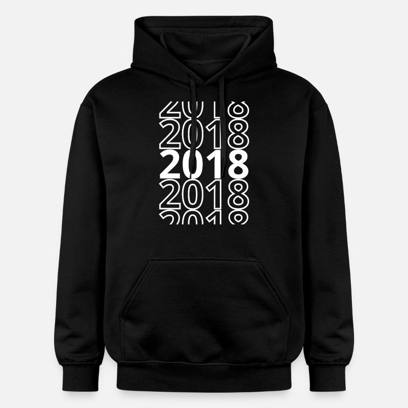 2018 2018 2018 - Sweat à capuche Softstyle® Gildan Unisexe - noir