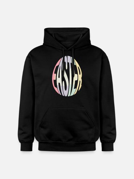 Easter Bunny - Cool Easter Logo - Gildan Unisex Softstyle® Midweight Hoodie - black