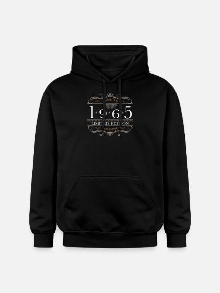 Limited Edition 1965 Aged To Perfection - Gildan Unisex Softstyle® Midweight Hoodie - black