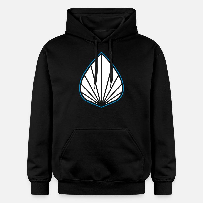 Augmented Logo Blue - Gildan Unisex Softstyle® Midweight Hoodie - black