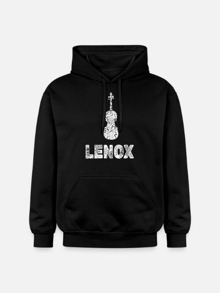 Lenox as viola - Gildan Unisex Softstyle® Midweight Hoodie - black