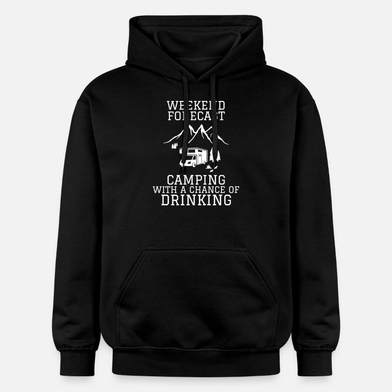 Prévisions Camping - Sweat à capuche Softstyle® Gildan Unisexe - noir