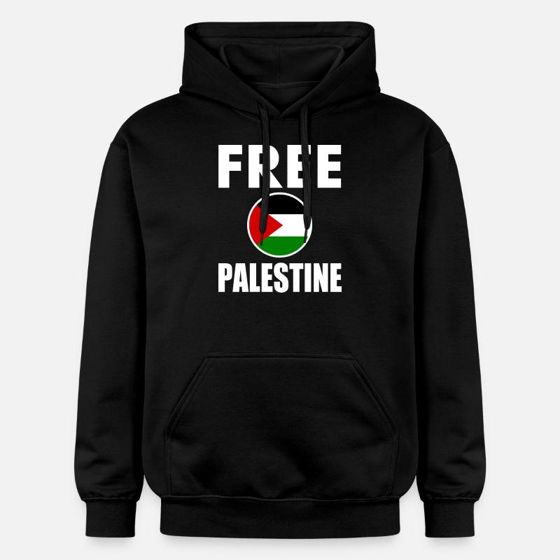 Free palestine - Sweat à capuche Softstyle® Gildan Unisexe - noir