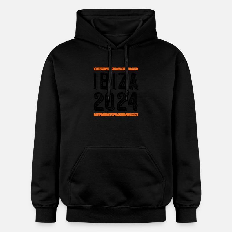 Ibiza Millésime 2024 - Sweat à capuche Softstyle® Gildan Unisexe - noir