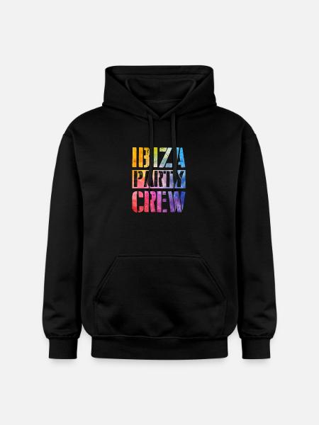 Ibiza Party Crew - Gildan Unisex Softstyle® Midweight Hoodie - black