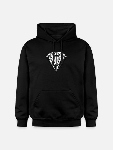Diamant Symbol - Gildan Unisex Softstyle® Midweight Hoodie - Schwarz