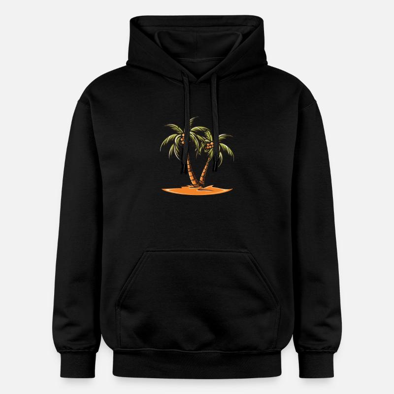 Vacances Palm Island - Sweat à capuche Softstyle® Gildan Unisexe - noir