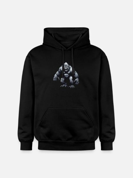 Gorille - Sweat à capuche Softstyle® Gildan Unisexe - noir