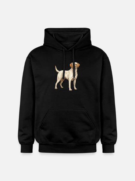Labrador Dog Animal - Gildan Unisex Softstyle® Midweight Hoodie - black
