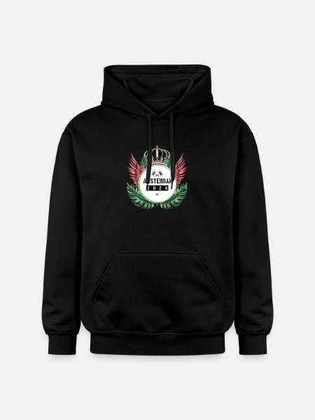 Amsterdam 2024 Team - Gildan Unisex Softstyle® Midweight Hoodie - black