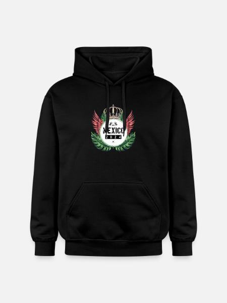 Mexico 2024 Team - Gildan Unisex Softstyle® Midweight Hoodie - black