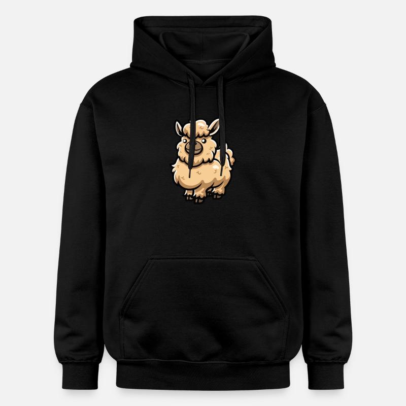 Bande dessinée Lama Alpaga - Sweat à capuche Softstyle® Gildan Unisexe - noir