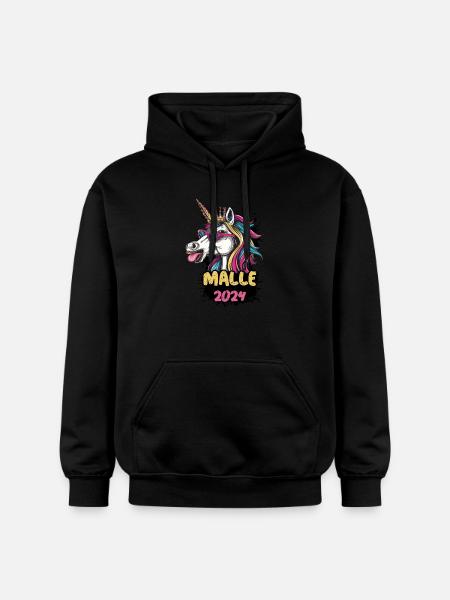 Malle 2024 Einhorn - Gildan Unisex Softstyle® Midweight Hoodie - Schwarz