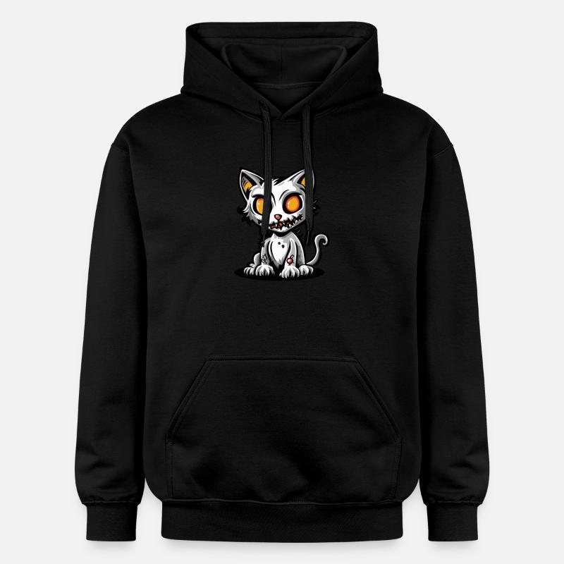 Halloween Chat Chat - Sweat à capuche Softstyle® Gildan Unisexe - noir