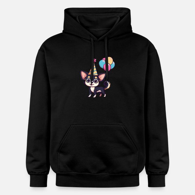 Chihuahua Chiens Anniversaire Bébé - Sweat à capuche Softstyle® Gildan Unisexe - noir