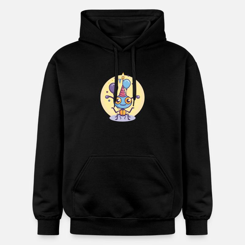Fourmi Anniversaire Bébé - Sweat à capuche Softstyle® Gildan Unisexe - noir