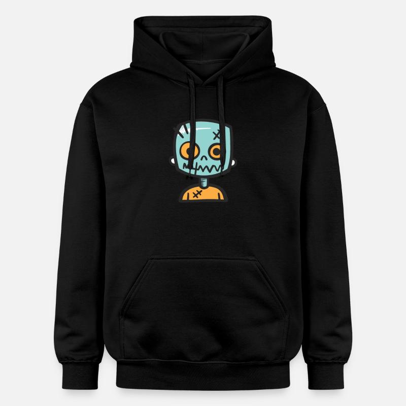 Zombie Halloween Drôle Effrayant - Sweat à capuche Softstyle® Gildan Unisexe - noir