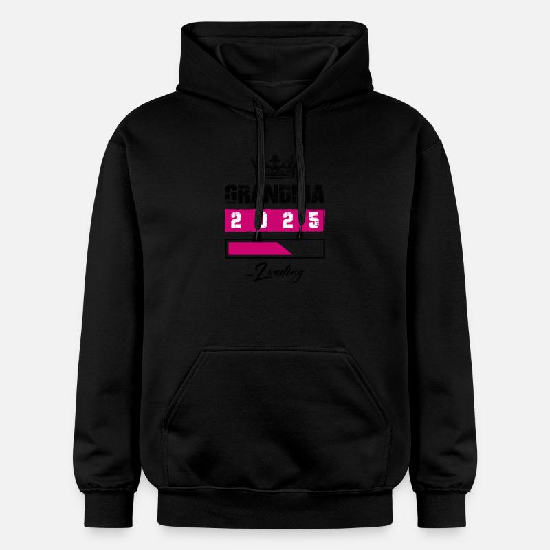 Oma 2025 Loading Grandma - Gildan Unisex Softstyle® Midweight Hoodie - Schwarz