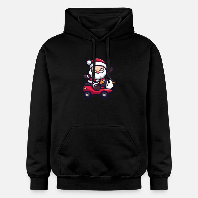 Pingouin Père Noël - Sweat à capuche Softstyle® Gildan Unisexe - noir