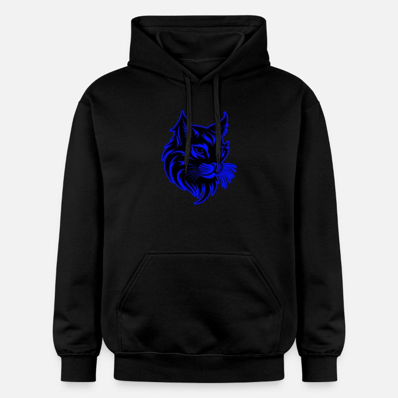 Chat Portrait D’animal - Sweat à capuche Softstyle® Gildan Unisexe - noir