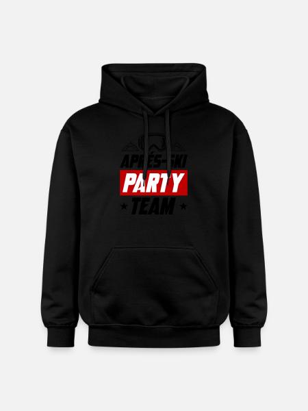 Après Ski Party Team - Gildan Unisex Softstyle® Midweight Hoodie - black