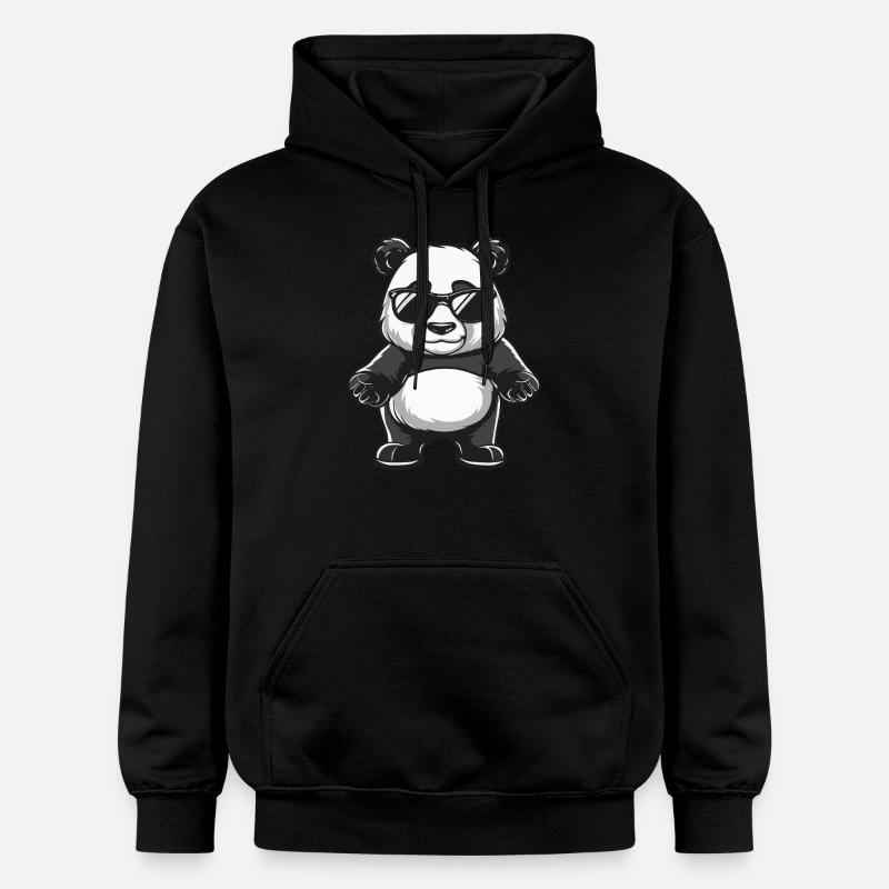 Panda - Sweat à capuche Softstyle® Gildan Unisexe - noir