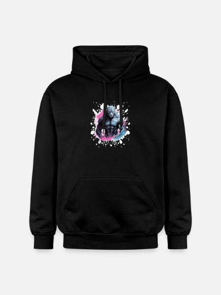 Leopard Muscles Bodybuilding Beast - Gildan Unisex Softstyle® Midweight Hoodie - black